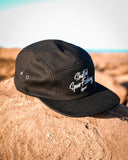 SHAFTED 5 PANEL CAP BLACK